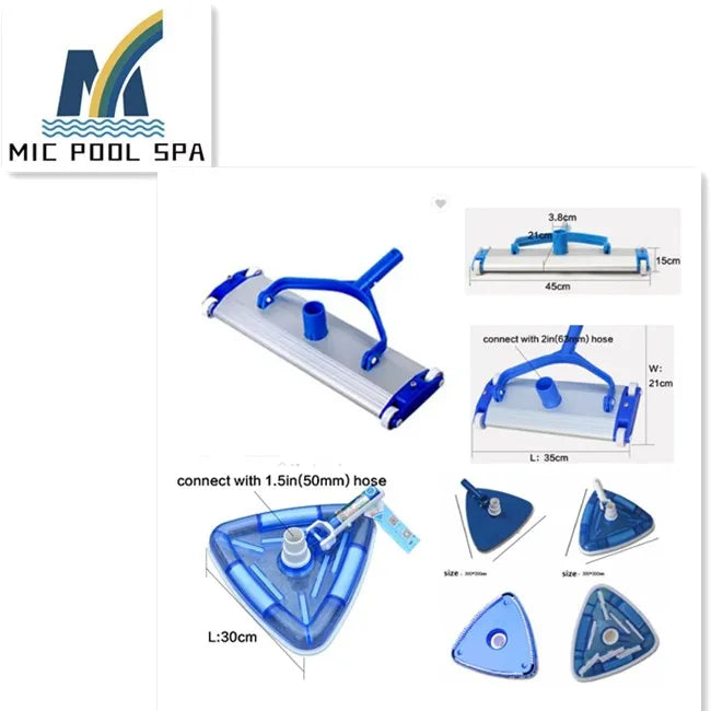 Swimming Pool Manual Vacuum Head Pool Cleaning Tool Replacement Accessories
