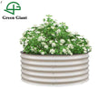 17"Tall Diameter 42" Round Galvanized Planter Box Modular Corrugated Metal Raised Garden Bed Kit for the Garden