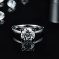 Abiding Jewelry Wholesale Custom Sterling Silver Ring Moissanite Diamond 925 Silver Jewelry Rings