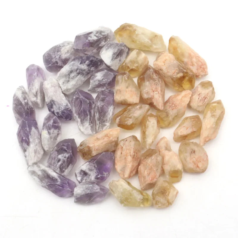Wholesale Bulk Natural Gemstone Crystal Chip Amethyst Rough Stone Raw Citrine Point for Healing
