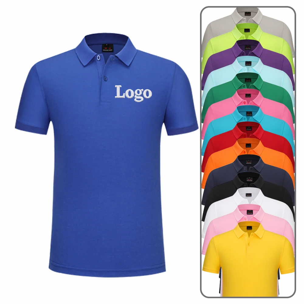Custom Embroidery Shirts Polo 100% Cotton Waiter Uniform Business Advertising Promotional Restaurant Waiter Uniform for Men