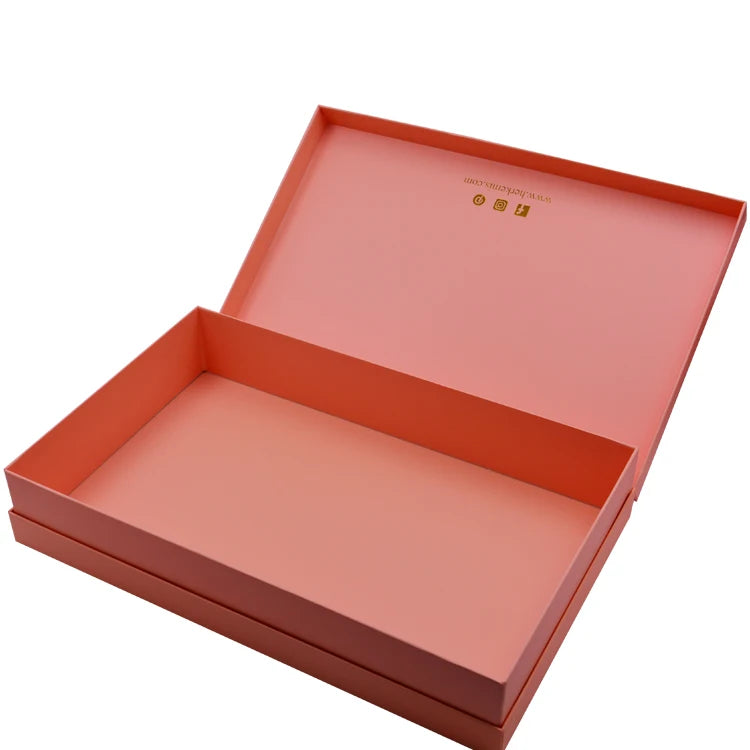 Pink Color Rigid Hard Paper Gift Box Luxury Printing Raphe Box