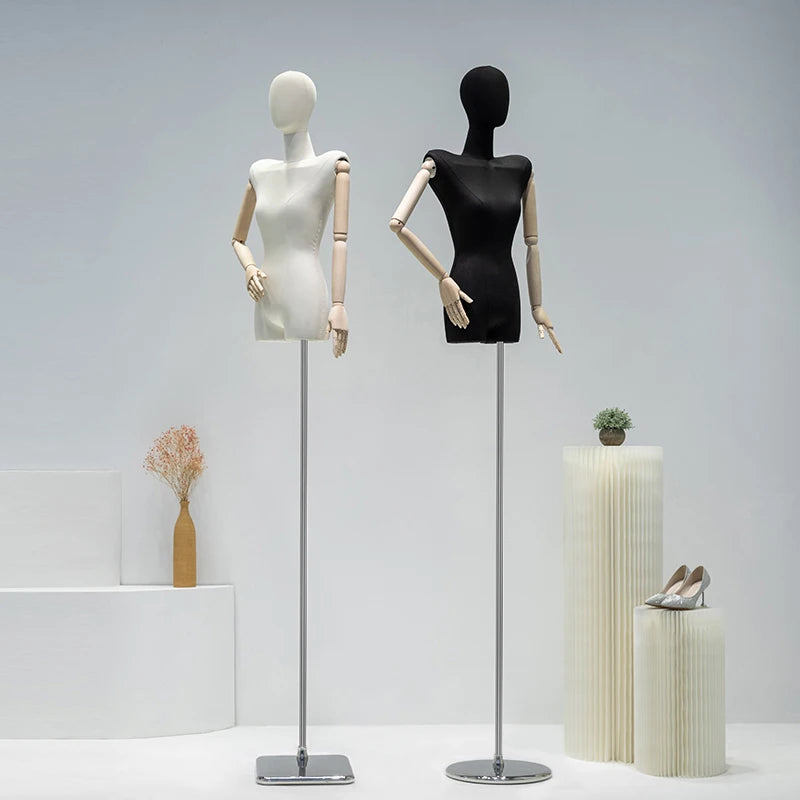 Fashion Female Plastic Dress Maniquins