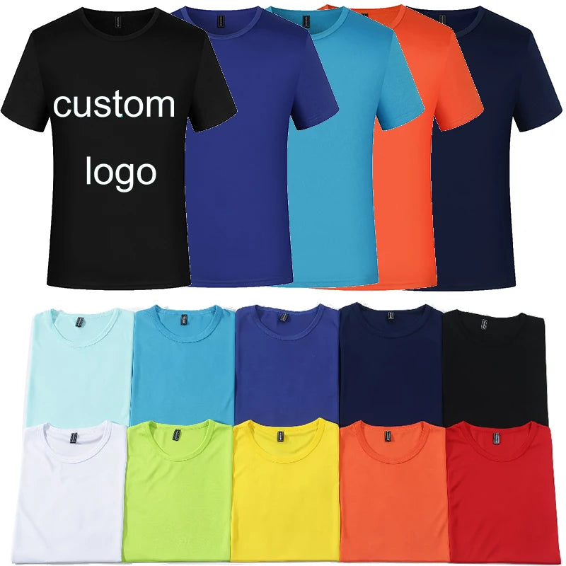 2023 High Quality Short Sleeve Solid Color Round Neck 100% Polyester White Sublimation T Shirt for Men
