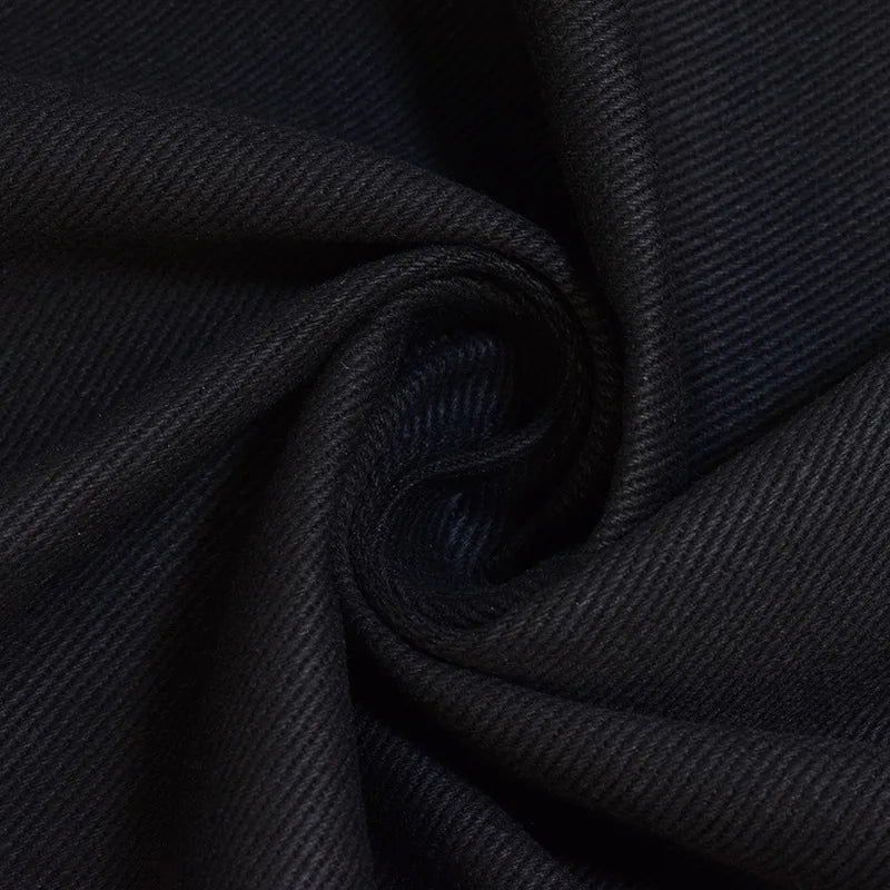 Factory Price Thick 7S X 7S 100% Cotton Yarn Dyed Twill Woven 11.6 oz Black Denim Fabric for Jeans Girls & Boys