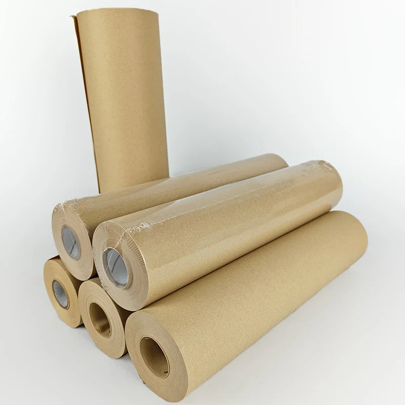 Kraft Paper General Purpose Brown Masking Paper 12'' X 180Ft for Automotive Painting Car Construction Surface Protection