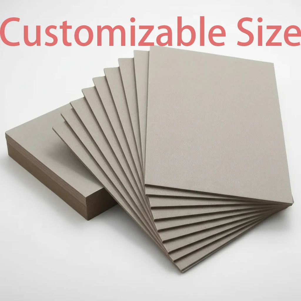 Customized Good Stiffness 2mm Grey Chipboard Carton Gris 1200gsm Grey Paper Use for Gift Box Sofas Book Covers Boxes