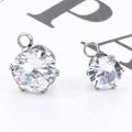 High Quality Luxurious and Zircon 2 Holes Circular Connect Charms DIY Pendants Jewelry Making