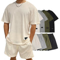 Athletic Running Tracksuits Summer Men Short Sleeve T Shirt and Shorts Set 2 Piece Shorts Tracksuits for Men
