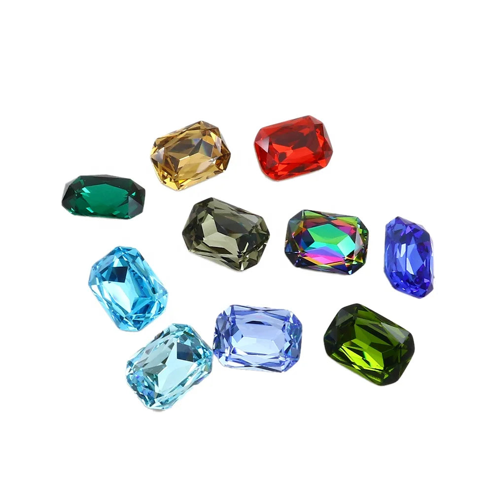 Dongzhou Crystals 18*13mm Octagon Shape Glass Rhinestones Wholesale High Quality Bulk Crystal Beads for Jewelry Diy Accessories