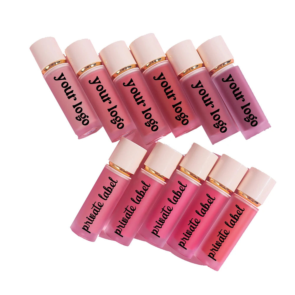 Wholesale Cruelty Free 11colors Cheek Pink Makeup Vegan Rose Liquid Blush Private Label Liquid Blusher