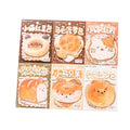 Cartoon Bread Design Memo Pad Stationery Sticker Memo Pad Unique and Fun Memo Pads 30 Sheets