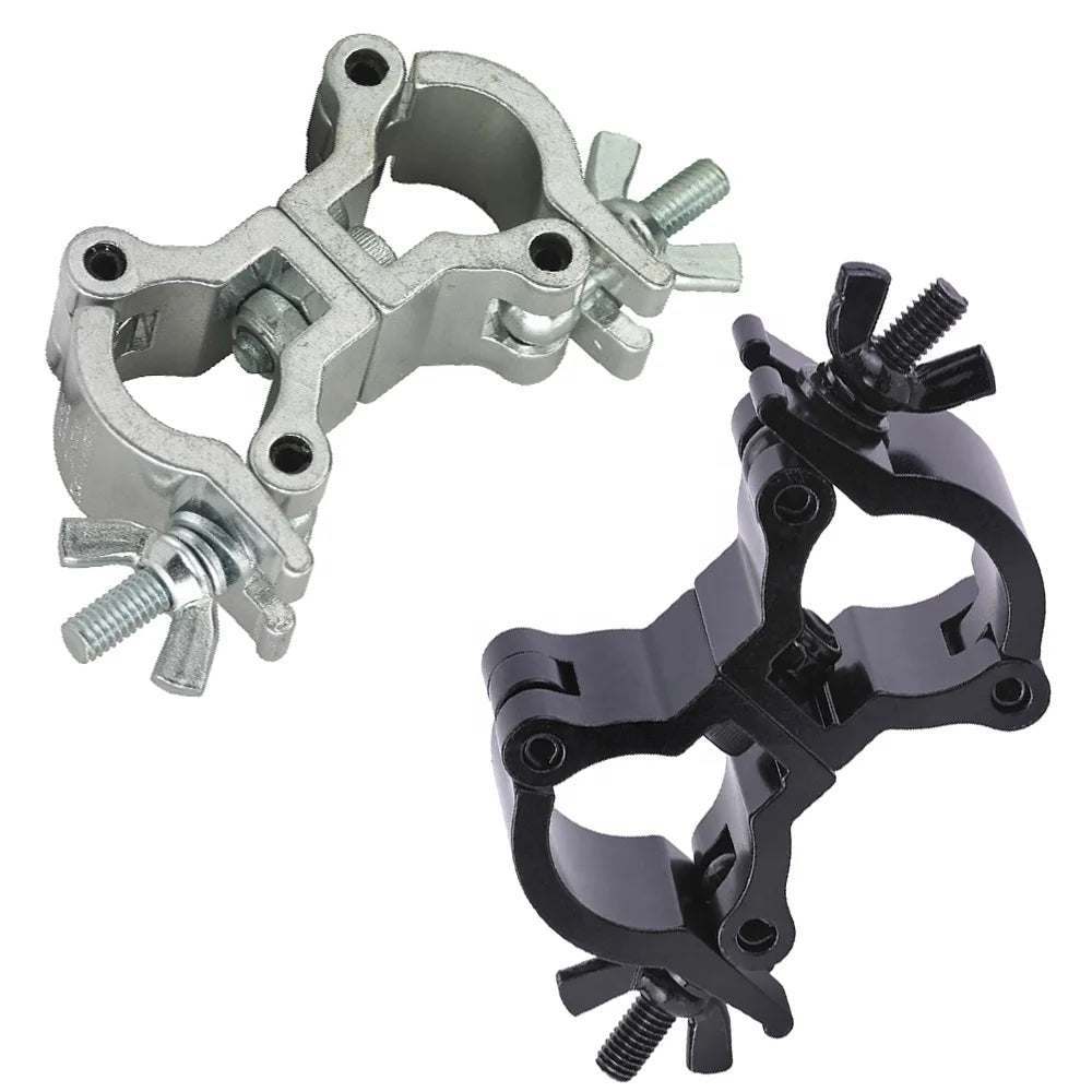 Mini Truss Clamp for 1Inch (23-27)mm Truss Tube Light Duty Swivel Coupler Clamps Load 60kg Pipe Clamp for Stage Equipment
