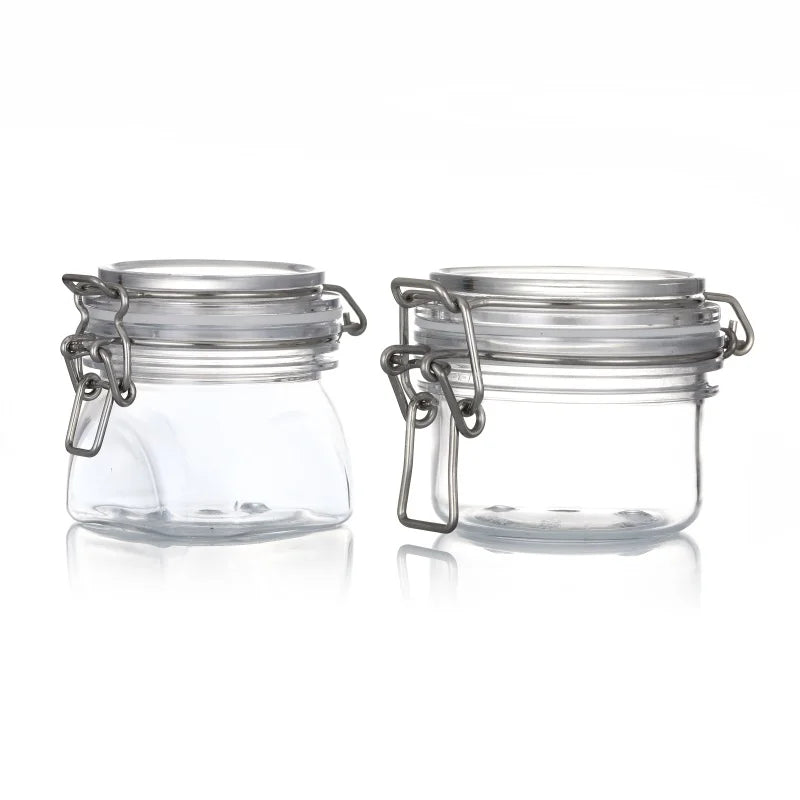 120g 150g 180g 200g 220g 250g 380g small/Big Wide Mouth with Clip Lid Empty Glass Bottle/Jar with Sauce/Bottle/Sugar/Honey