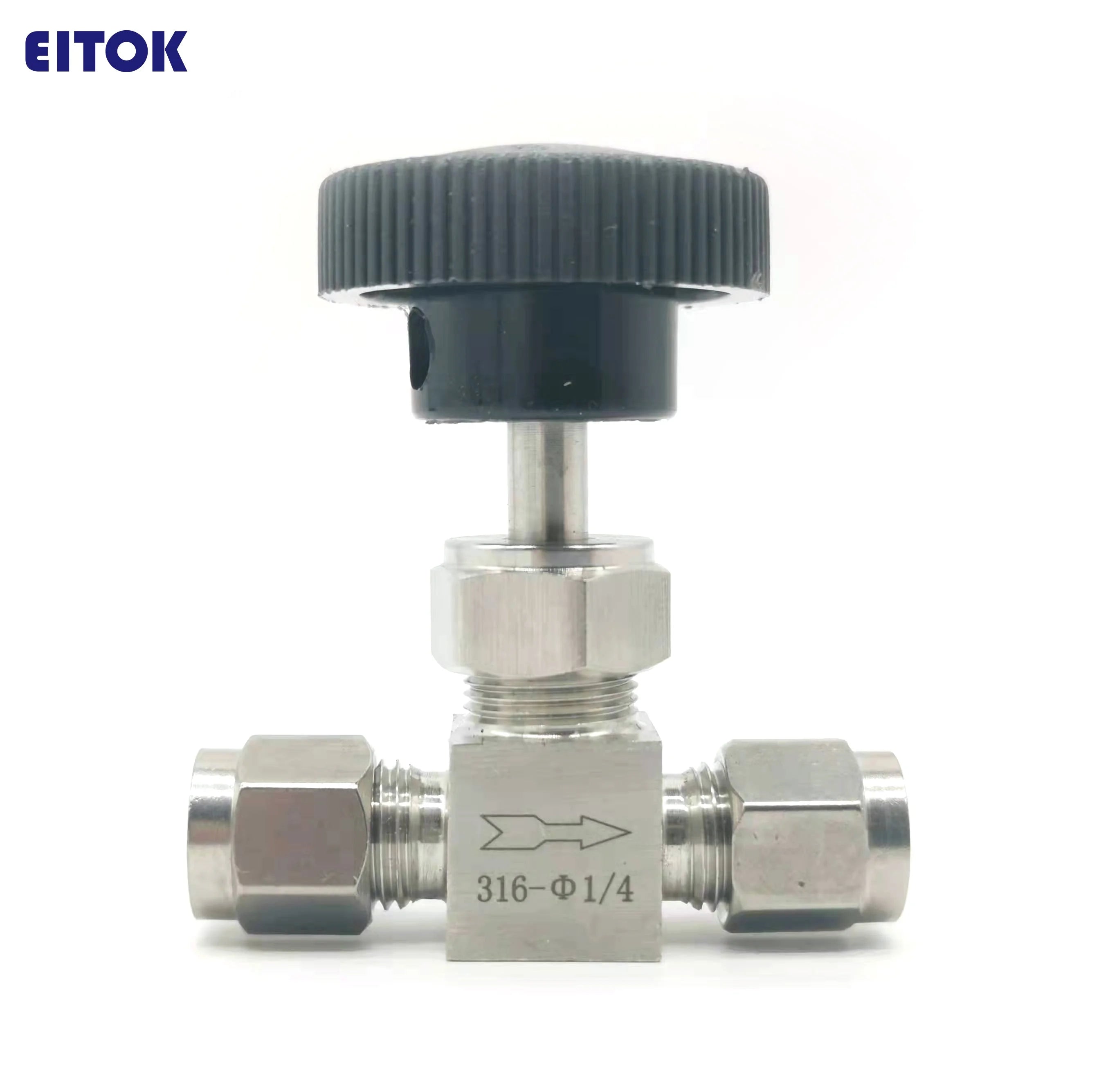 Needle Valve 1/2 1/4 1/8 Od Tube Needle Valve Flow Control Ss304 316 Bsp 1000psi Needle Valve