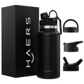 32oz Stainless Steel Reusable Vacuum Insulated Leak-Proof Wide Mouth Sports Bottle with for Rope & Handgrip