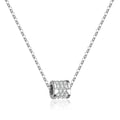 Factory Wholesale Rhodium Plated D VVS1 White Moissanite Diamond Chain 925 Silver Necklace for Women Moissanite Pendant