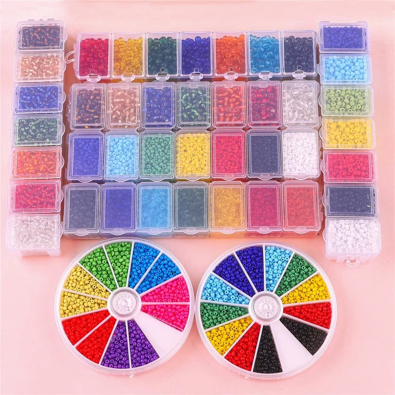 Ready to Ship Multicolor Mixed Seed Beads Set Glass Seed Beads Beaded Jewelry Material