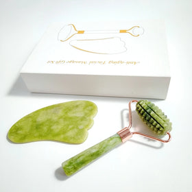 DIY High Quality 100% Pure Natural Jade Facial Roller Noiseless Portable Anti Aging Face Massage Jade Roller