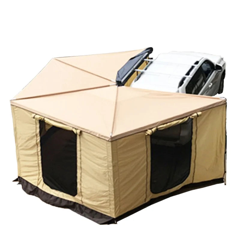 WOQI Fully Automatic Outdoor Camping Tents for Station Wagon Soft Shell Car Roof Waterproof Feature 4x4 Offroad Aluminum Canvas