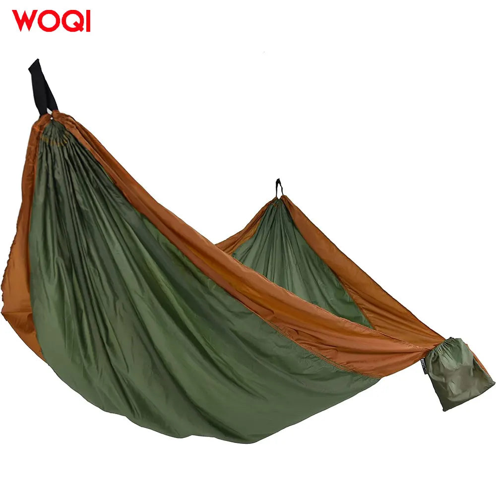 WOQI Wholesale Customizable Logo Hiking Comfort Suspension Portable Nylon Hammock