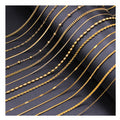 Non Tarnish Women and Men Jewelry Gold Plated Stainless Steel DIY Layer Rope Snake Necklace Chains for Jewelry Making