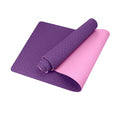 ZY YM03 0.6mm 61mm Thick Durable Anti-Slip Single Double Color TPE Yoga Mat with Custom Logo 183cm Length Pilates Exercise Gym MegaBDM