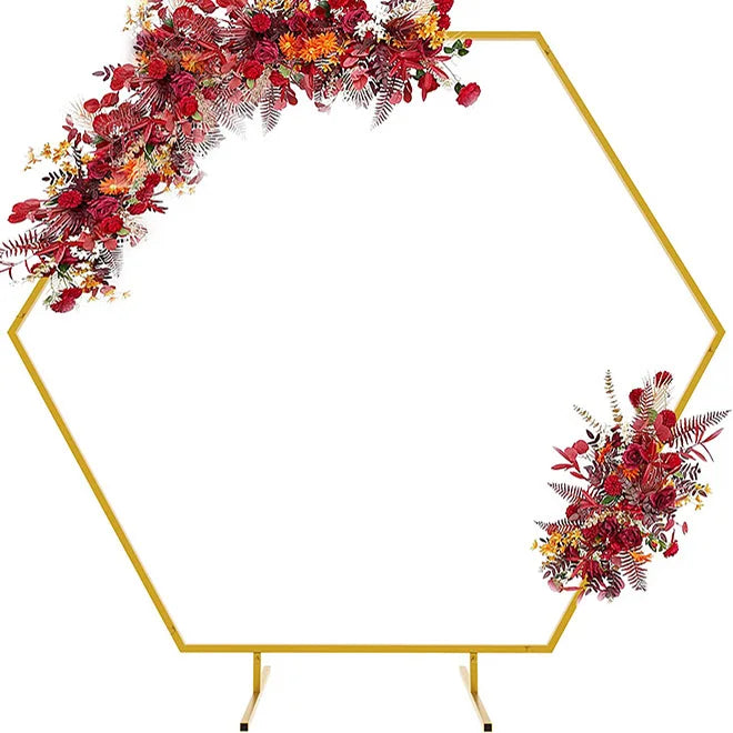 Wholesale Wedding Arch Hexagon Background Bracket Balloon Garland Bracket Ring for Party Decorations