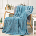 Solid Color Super Soft Super Comfortable Wheat Flower Flannel Washable Four Season Warm Blanket for Sofa Bed Office