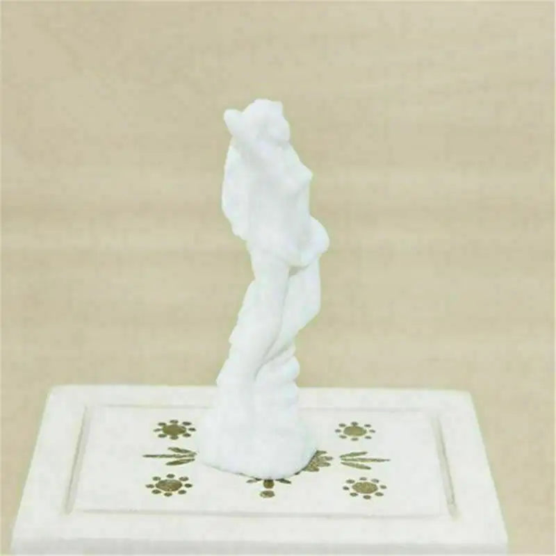 1/12 Mini Goddess Statue for Miniature Dollhouse Accessory Home Decor DIY Gift Toy