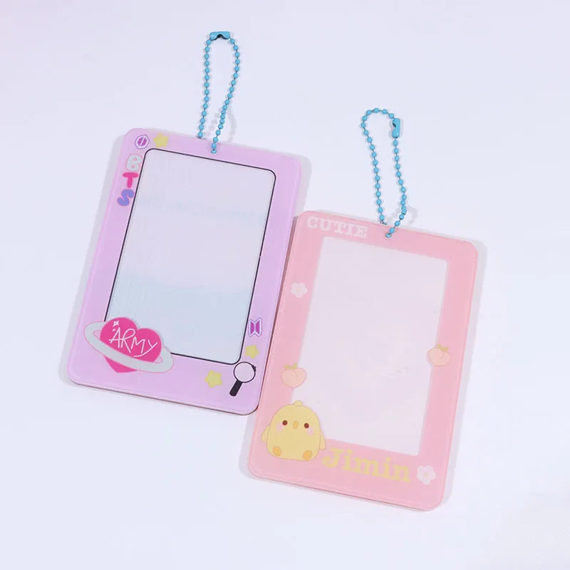 One Piece Custom Kpop Photocard Holder Make Your Own Acrylic Photo Frame Keychain