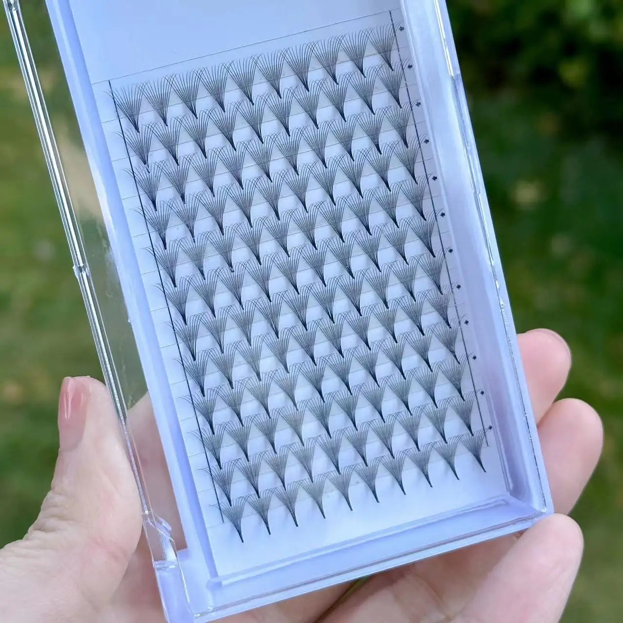 Heat Boned Premade 6D 7D 8D Volume Fans 10D Superroots Large Tray 0.05 Pointy Base Fan Eyelashes Loose Eyelash Extensions