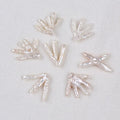 Wholesale Chicken Claw Irregular Shaped White Purple Natural Freshwater Pearl Bead Baroque