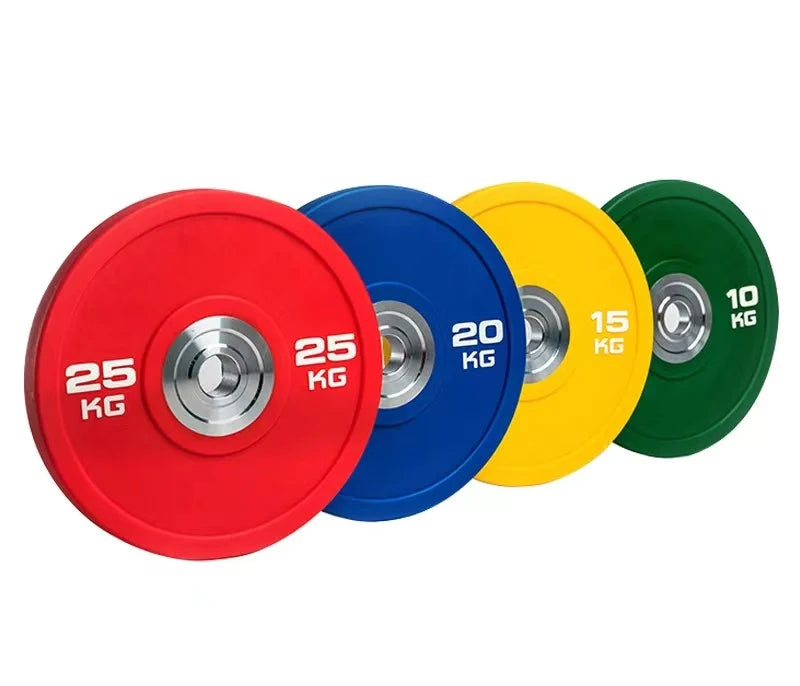 Hot Sale Professional Black Rubber Barbell Bumper Weight Plates Colorful Weight Lifting Custom Weight Plates