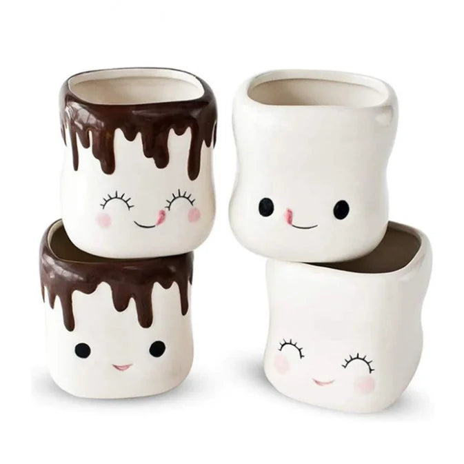 Hot Sale Cartoon Coffee Mug Promotion Gift Custom Logo Marshmallow Mugs With Handle