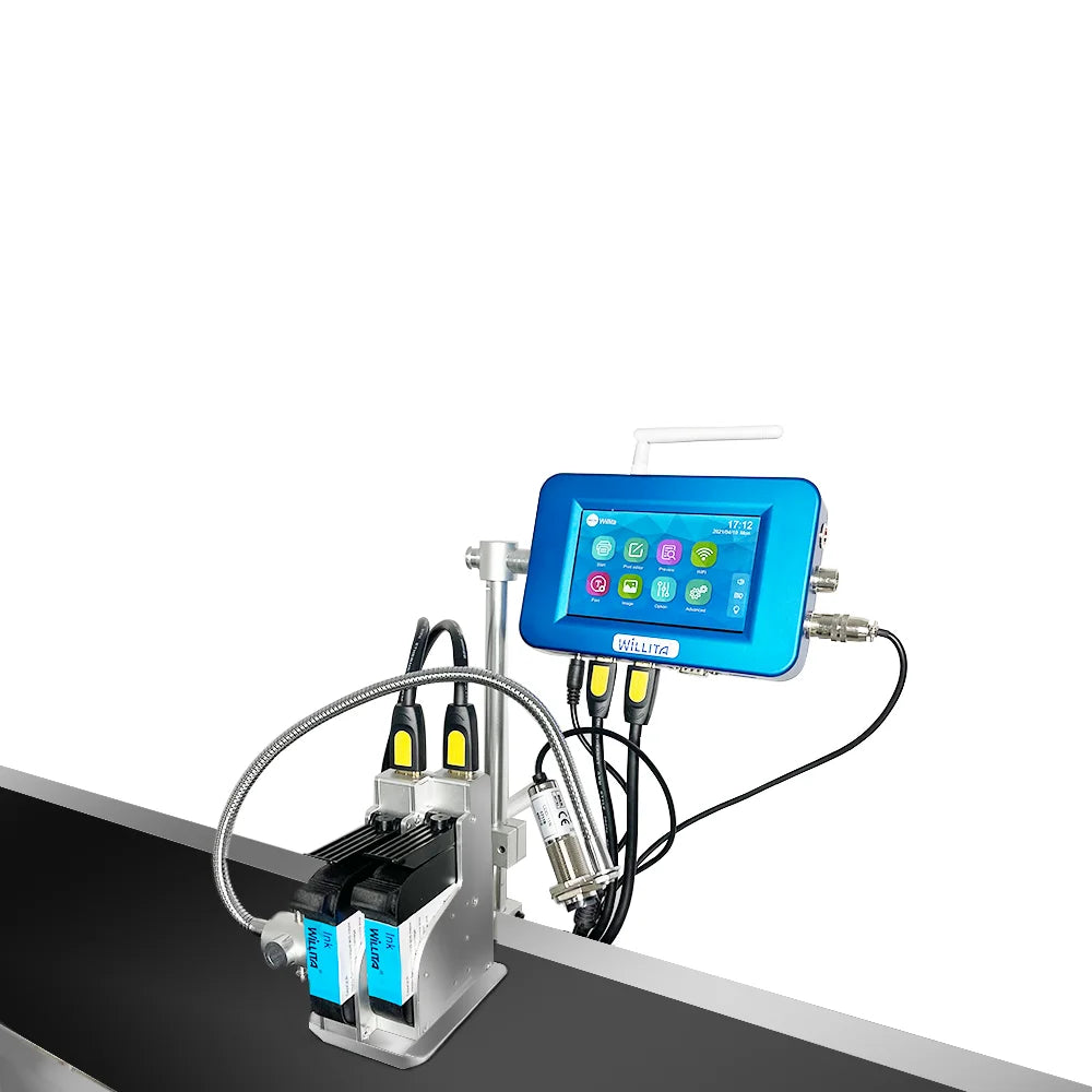 Tij Inkjet Printer Online Double Sprinkler Date Logo Thermal Inkjet Printer TIJ Coding Machine for Mask Plastic Bag