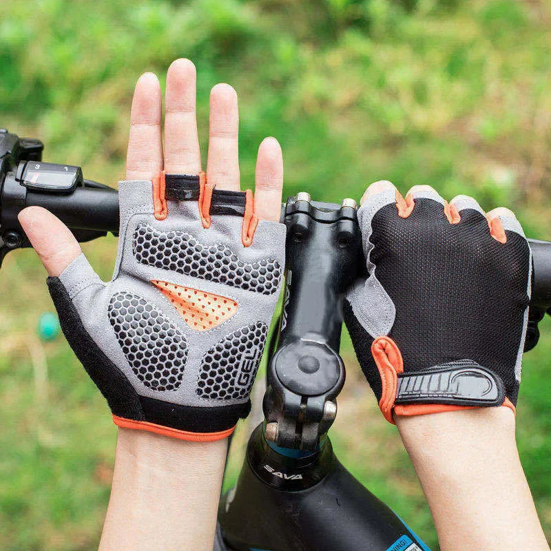 Custom Logo New Half Finger Cycling Gloves Sports Cycling Gloves Anti Slip Riding Gloves