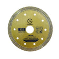 Changli Best Selling 125mm Mesh Turbo Rim Diamond Cutting Disc Yellow Type Diamond Saw Blade for Cutting Porcelain Tile Ceramic