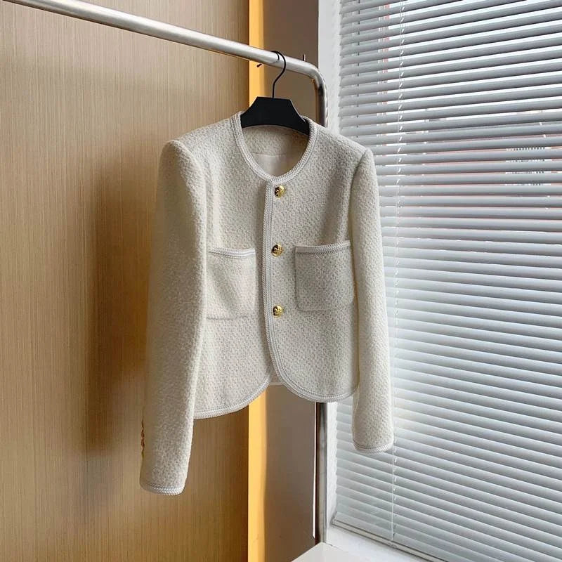 Casual Women's New Short Outerjacket Small Fragrant Loose Jacket Suit Coat