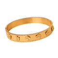 Beimai OEM Armband Flower Titanium Steel 18k Gold Non-fading Ladies Bangle
