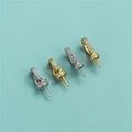 925 Sterling Silver Dainty Zircon Round Clasp Pendant Pins for Jewelry Making Accessories Supplies