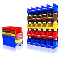 Efficient Warehouse Storage Hanging Rectangle Plastic Bin Carved Mountable Organization Bin