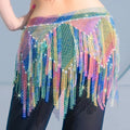 Wholesale Hand Crocheting Rhinestone Fringe Waist Chain for Belly Dance Wrapped Hip Scarf for Women