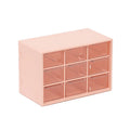 3 Tier Desktop Organizer Plastic Storage Box with Drawer 9 Grids Mini Cabinets for Jewelry Cosmetics Beads Office Craft Supplies