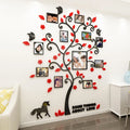 Home Decoration Adhesive Photo Frame Family Tree Acrylic 3d Wall Stickers Decoration for Family Tree Wall Decals