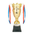 Elor 2025 New Arrival High-end Level Gold Crown Metal Trophy Cup With Crystal Decoration for International Sports Events Prizes