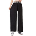 Hot Sale Plaid Chiffon Thin Star Trousers Loose Show Versatile Sparkly Wide-leg Chiffon Palazzo Wide-leg Trousers