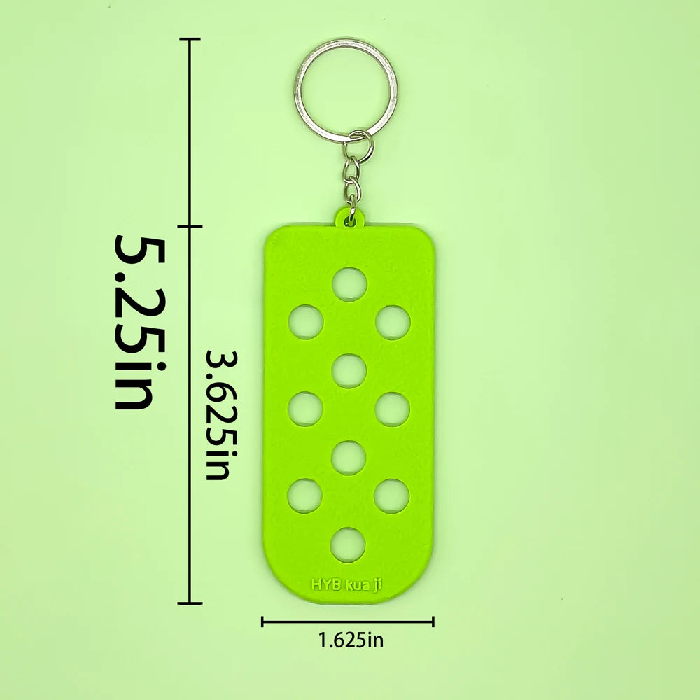 Personalized Promotional Keychain with Storage Feature Multi-Hole Organizer for Car Keychain & Accessories
