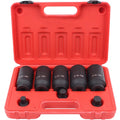 Pop 8pcs 78mm 1/2'' Pneumatic 6-point 12-point Impact Sockets Set  air Cannon Inner Hexagonal Bit Set Drive Shaft Size 30-36mm