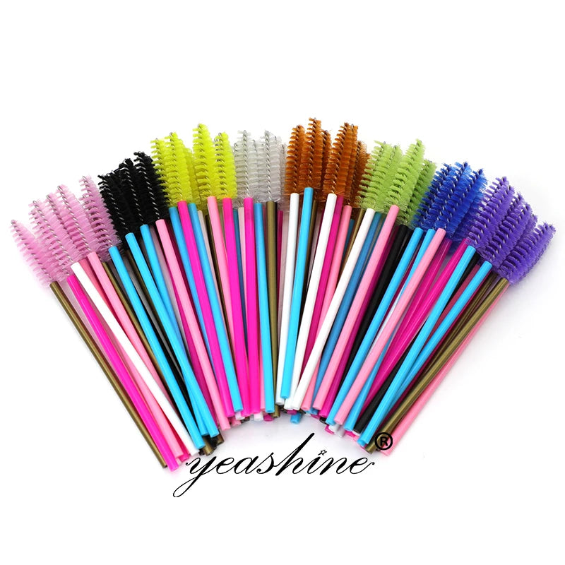 Custom Disposable Spoolie Eyelash and Eyebrow Mascara Brushes Premium Quality Brushes for Beauty Care